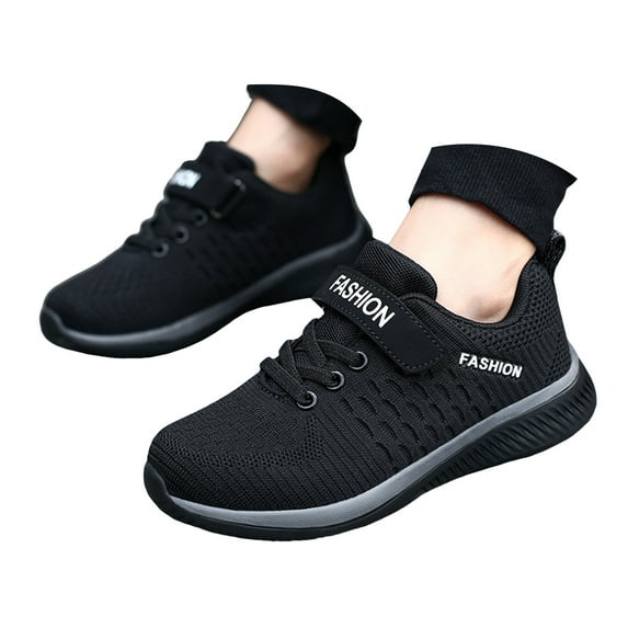 Gubotare Toddler Boy Shoes Kids Casual Adjustable Strap Shoes Boys Sneakers Size 2 (Grey,Big Kids 2)