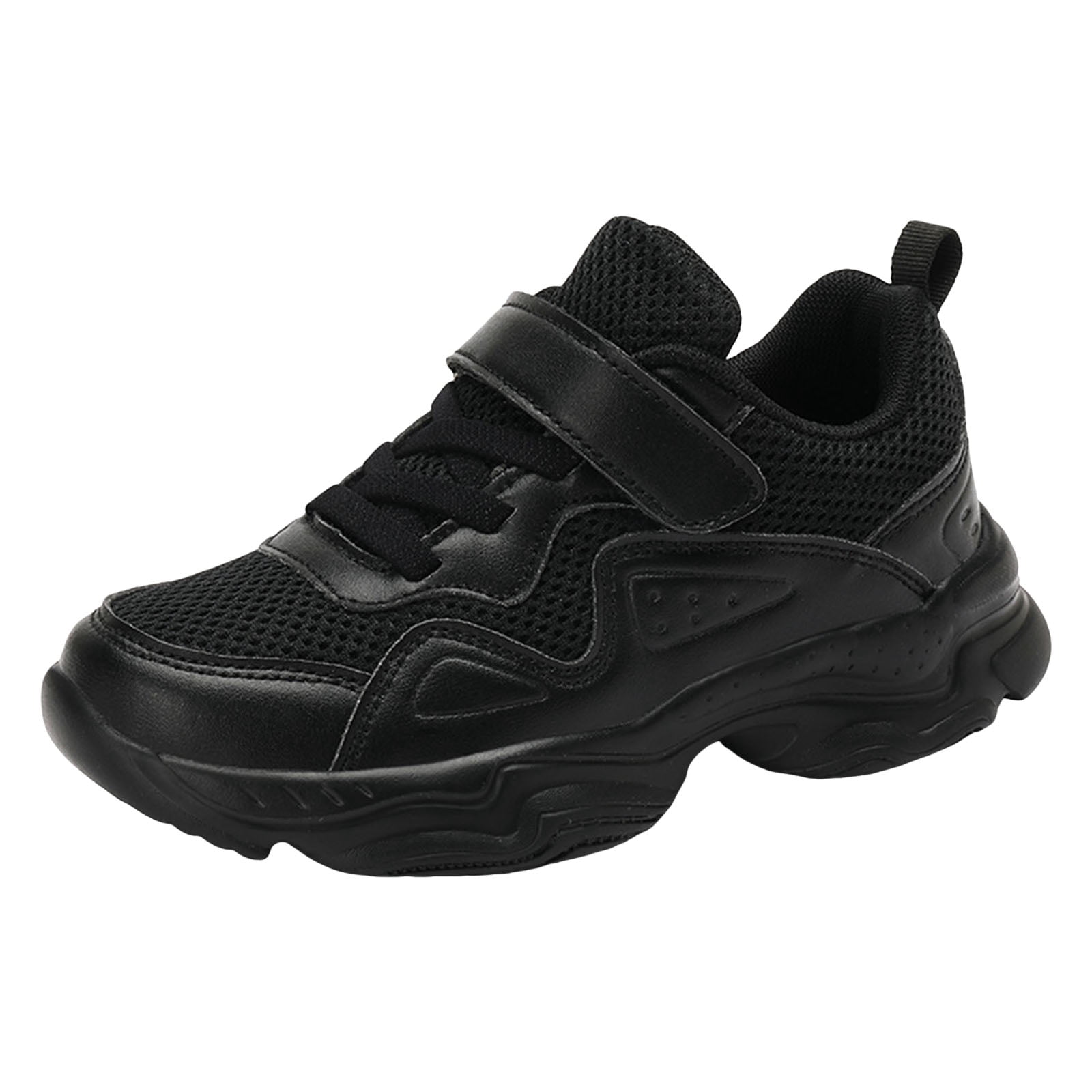 Toddler Boy Sneakers Little Kid Shoes | Boys Minimalist Sneakers | Natural Flexible Fit Size 3 (Black,Big Kids 3)