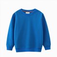 thumbnail image 1 of Gubotare Toddler Boy Sweatshirt Unisex Baby Boy Girl Football Sweatshirt Crewneck Funny Pullover 5T (Blue,5 Years), 1 of 4