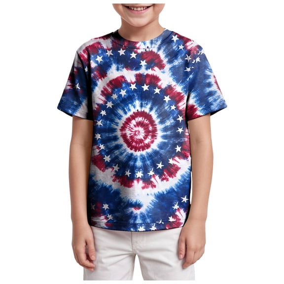 Gubotare Toddler Boy T Shirt Boys Girls 3D Graphic Printed T-Shirt Crewneck Short Sleeve Tees Sizes 3-4T (Blue,3-4 Years)