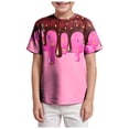 thumbnail image 1 of Gubotare Toddler Boy T Shirt Toddler Boys T Shirts Summer Short Sleeve Kids Baby Print Letter Shirt Tops Tee Clothes Size 6T 7T (Coffee,6-7 Years), 1 of 5