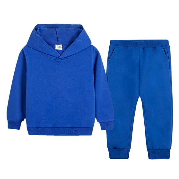 Gubotare Toddler Boys Clothes Boys Clothes Long Sleeve Hoodie and Pants Fall Winter 2 Piece Outfits Sweatsuits Set 5T 6T (Blue,5-6 Years)