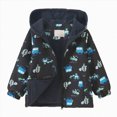 thumbnail image 1 of Gubotare Toddler Boys Fleece Hoodie Toddler Boys Vehicles Print Fleece Hooded Full-Zip Jacket 2-10 Years (Blue,2-3 Years), 1 of 9