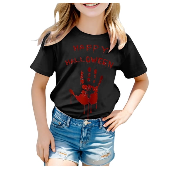 Gubotare Toddler Boys Girls Halloween T-Shirt Tis The Season Shirts Kid Pumpkin Tees Spooky Season Outfits Fall Tops Toddler Halloween Shirts (Black,8-9 Years)