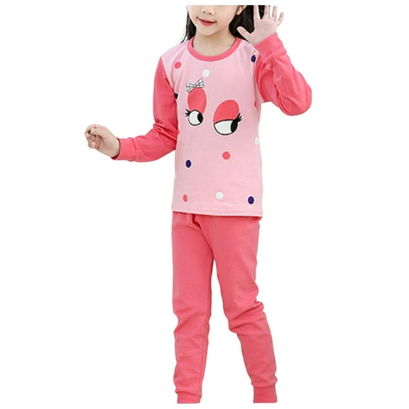 Gubotare Toddler Boys Pajamas Boys Pajamas 2 Piece Toddler Kids Long Sleeve Top and Pants Snug Fit Pjs Sets Sleepwear 2T 3T (Hot Pink,2-3 Years)