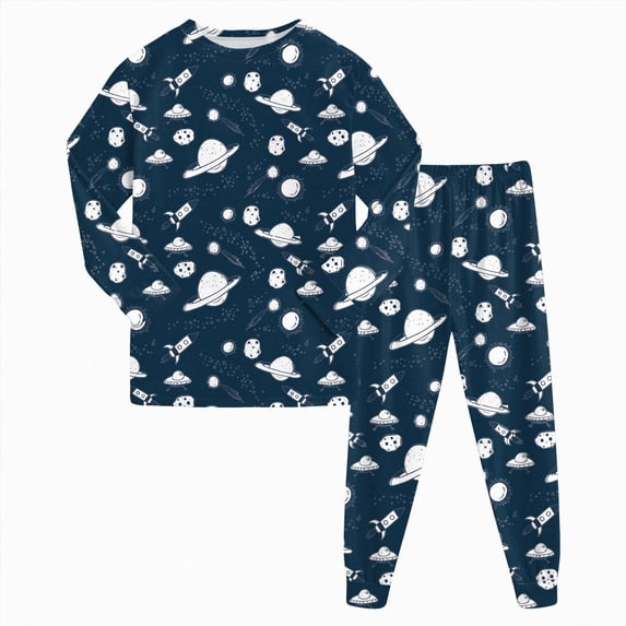 Gubotare Toddler Boys Pajamas Boys Pajamas Graphic Pjs Toddler 2 Piece Sleepwear Kids Clothes Set Size 8-9 (Dark Blue,8-9 Years)