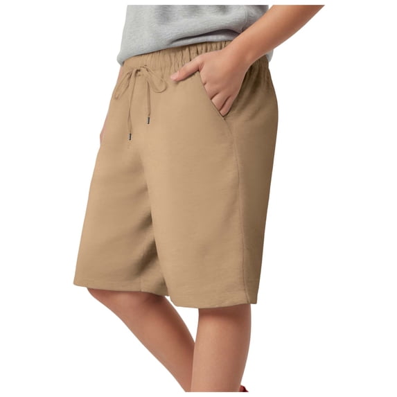 Gubotare Toddler Boys Shorts Toddler Boys Shorts Boys Cotton Shorts with Drawstring Casual Elastic Waist Size 8 (Coffee,6-7 Years)