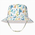 thumbnail image 1 of Gubotare Toddler Bucket Hat Baby Sun Hat UPF 50+ Cute Pattern Summer Beach Kids Toddler Bucket Hat for Boys Girls (Blue,L), 1 of 6