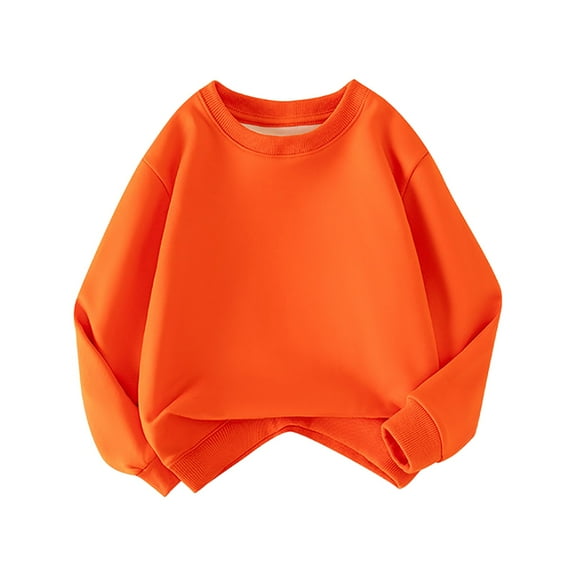 Gubotare Toddler Crewneck Sweatshirt Plain Little Boys Toddler Baby Boy Crewneck Sweatshirt Pullover Shirt Fall Clothes Size 3T 4T (Red,3-4 Years)