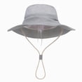 thumbnail image 1 of Gubotare Toddler Girl Beach Hat Baby Sun Hat UPF 50+ Cute Pattern Summer Beach Kids Toddler Bucket Hat for Boys Girls 12 24 Months (Grey,12-24 Months), 1 of 8
