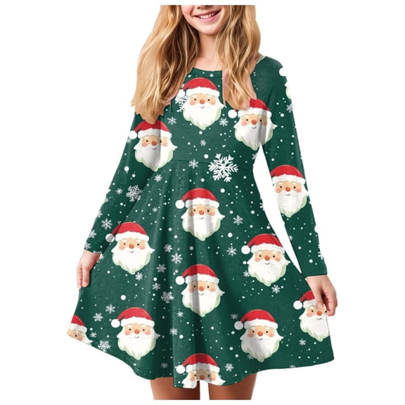 Gubotare Toddler Girl Christmas Dresses Girls Dress Long Sleeve Dresses Casual Dress 3T 4T (Pink,3-4 Years)