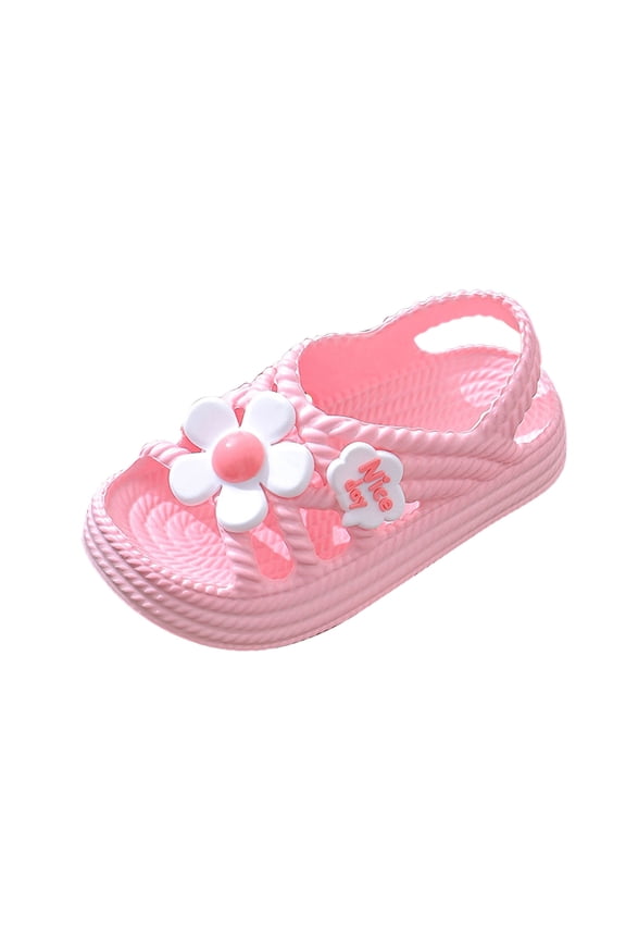 Toddler Girl Sandals Kids Boys Sandals Summer Outdoor Athletic Double Strap Open-Toe Beach Sandals Sport (Toddler/Little Kid) Size 11.5 (Pink,Little Kids 11.5)