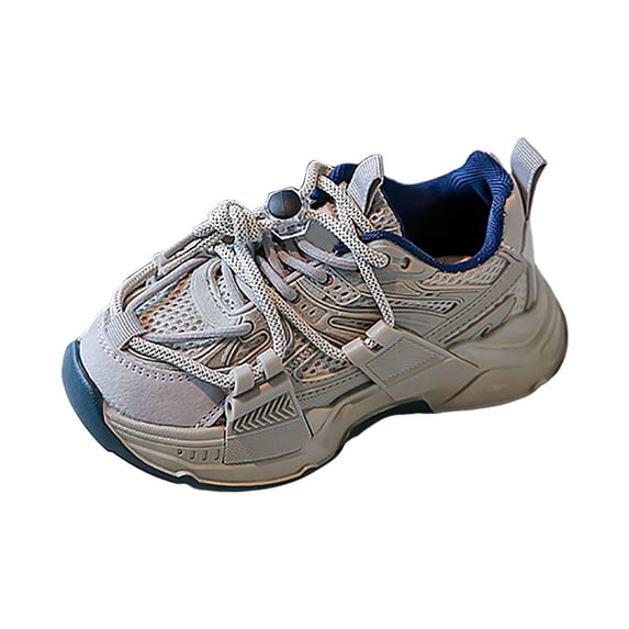 Gubotare Toddler Girl Shoes Baby Walking Shoes Baby Shoes Sneakers Shoes Lightweight Shoes Size 2 (Grey,Big Kids 2)