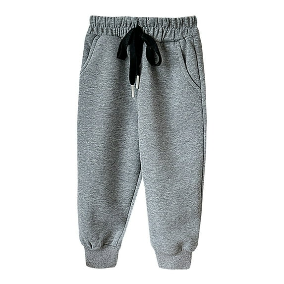 Gubotare Toddler Girl Sweatpants Baggy Sweatpants for Teen Girls Wide Leg Loose Sweat Pants Elastic High Waist Athletic Casual Joggers Size 4T 5T (Light Gray,4-5 Years)
