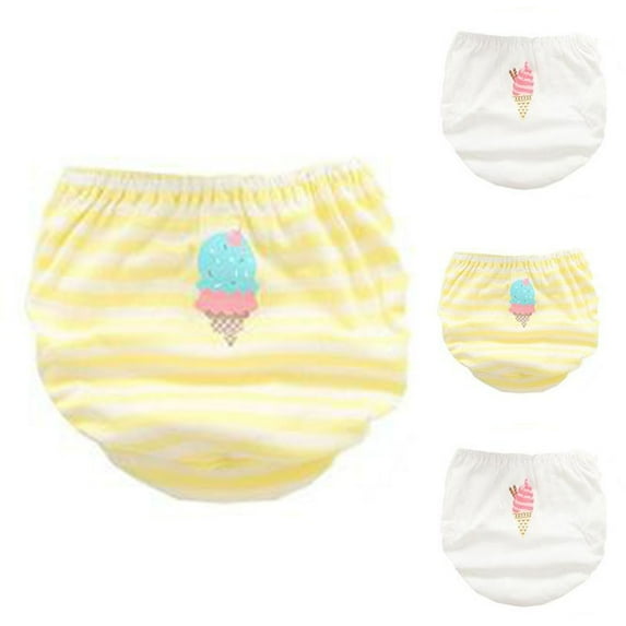 Gubotare Toddler Girl Training Underwear Baby Cotton Training Pants Packs Toilet Training Underpants Absorbent Toddler Potty Training Underwear 6 12 18 24 Months 2T 3T 4T 5T 6T (Yellow,3-4 Years)