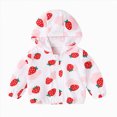 thumbnail image 1 of Gubotare Toddler Girls Hooded Jackets Baby Girls Long Sleeve Jacket Lightweight Cotton Sun Protection Coat for Infant Toddler Size 6M-4Y (Pink,12-18 Months), 1 of 1