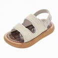 thumbnail image 1 of Gubotare Toddler Girls Sandals Soft Leather Sandals for Infants Toddlers Barefoot Style Non-Slip Suede Sole Flexible Lightweight Breathable Baby Safe Leather Size 12.5 (Purple,Little Kids 12.5), 1 of 7