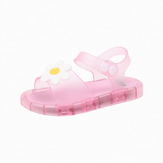 Gubotare Toddler Girls Sandals Toddler Girl’s Princess Shoes Jelly Sandals Toddler Dancing Show Mary Janes Beach Summer Rain Shoes Glitter Sandals Dress Sandals Size 8.5 (Pink,Toddler 8.5)