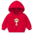 thumbnail image 1 of Gubotare Toddler Hoodies Boys Toddler Hooded Sweatshirt Long Sleeve for Spring and Winter Size 2T 3T (Red,2-3 Years), 1 of 7