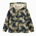 thumbnail image 1 of Gubotare Baby Fleece Jacket Zipper Baby Boys Dinosaur Fleece Hooded Zip-Up Jacket Fall Winter 2-11 Years (AG,2-3 Years), 1 of 9