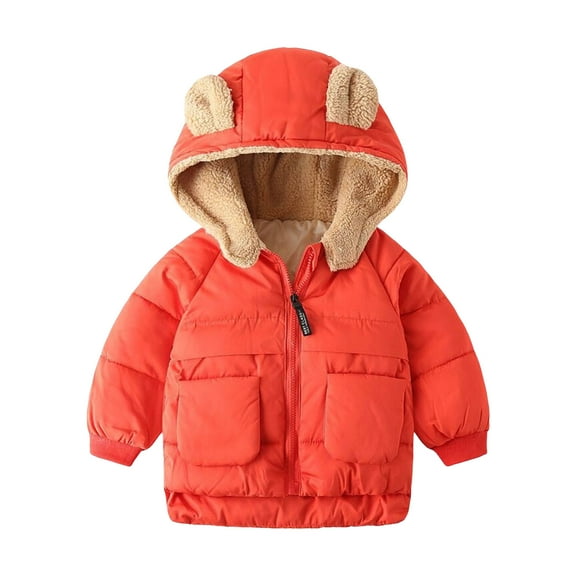 Gubotare Toddler Jackets for Girls Infant Toddler Baby Girls' Winter Jacket Fleece Lined Quilted Bubble Puffer Coat for Girls Size 3T 4T (Red,3-4 Years)