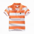 thumbnail image 1 of Gubotare Toddler Kids Baby Polo Shirt Baby Unisex Shirt,Fineser Toddler Kids Baby Girls Boys Short Sleeve Button Up Collar Classic Solid T-Shirt Tee Tops 3T 4T (J,3-4 Years), 1 of 4