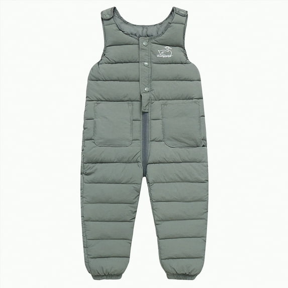 Jongens Meisjes Winterbroek Kids Sneeuwbroek Warm Down Bib Overalls