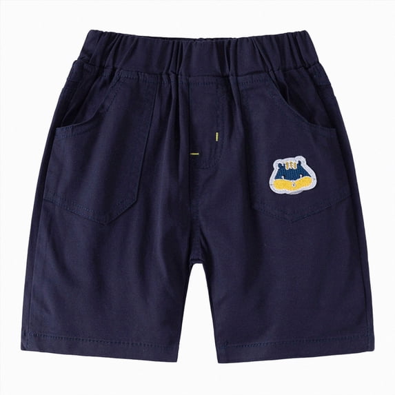 Gubotare Toddler Little Baby Boys Summer Casual Denim Jeans Shorts Elastic Waist Short Bottoms Pants 5T 6T (Navy,5-6 Years)