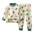 thumbnail image 1 of Gubotare Toddler Outfit Girl Kids Toddler Girl Fall Clothes Graphic Print Sweatshirt Pullover Pants 2Pcs Winter Outfits Size 3T 4T (Green,3-4 Years), 1 of 3