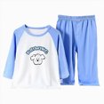 thumbnail image 1 of Gubotare Toddler Pajamas Boys 2-Piece Pajamas Sleepwear Pjs Cotton for Baby, Toddler, Kids 2T 3T (Blue,2-3 Years), 1 of 8