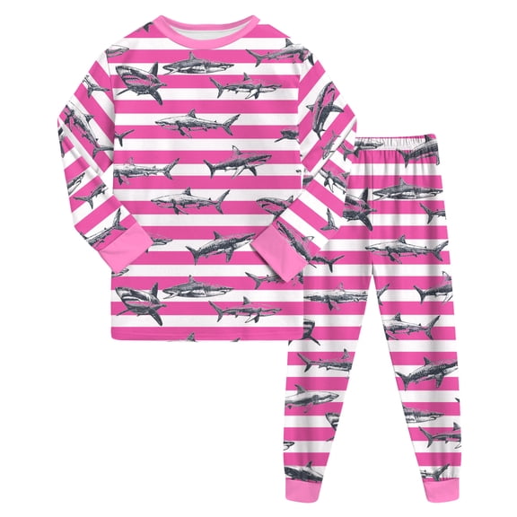 Gubotare Toddler Pajamas for Boys Long Set Toddler Pajamas Boys Girls Baby Pjs Sets Kids Snug fit 2pcs Long-Sleeve Sleepwear 3T 4T (Hot Pink,3-4 Years)