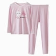 thumbnail image 1 of Gubotare Toddler Pajamas Boys Toddler Baby Boys Girls Pajamas Set Round Neck Long Sleeve Snug Fit Sleepwear Pjs 2T 3T (Purple,2-3 Years), 1 of 8
