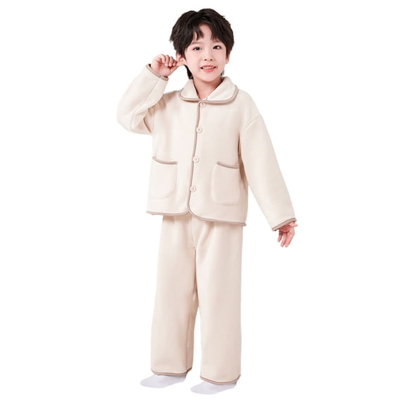 Gubotare Toddler Pajamas Pajamas for Boys Cartoon Print Long Sleeve & Pants PJ Size 3T 4T (Yellow,3-4 Years)