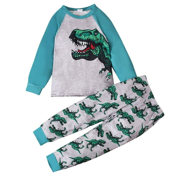 Gubotare Toddler Pajamas for Boys Little Big Boy Pajamas Sets Cotton Pjs Kids Jammies (Blue,5-6 Yeas)
