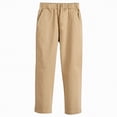 thumbnail image 1 of Gubotare Toddler Pants Girls Boys Dress Pants Slim Fit School Uniform Pants for Boys Adjustable Waist Trousers 3T 4T (Khaki,3-4 Years), 1 of 8