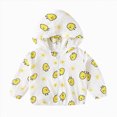 thumbnail image 1 of Gubotare Toddler Raincoat Girl Baby Girls Long Sleeve Jacket Lightweight Cotton Sun Protection Coat for Infant Toddler Size 6M-4Y (Yellow,18-24 Months), 1 of 1