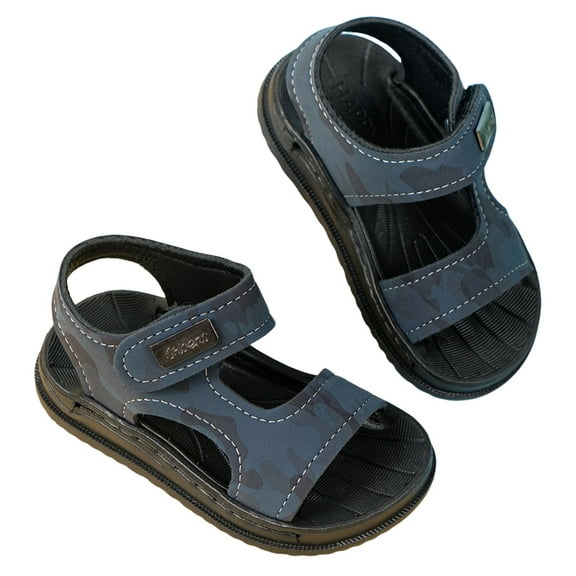 Gubotare Toddler Sandals Boys Active Summer Sandals Outdoors Sports Shoes Size 8 (Blue,8 Toddler)