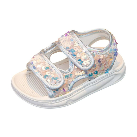 Gubotare Toddler Sandals Toddler Baby Shoes Girl Boy Breathable Mesh Sneakers Non Slip Size 6.5 (White,Toddler 6.5)