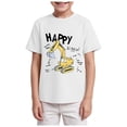 thumbnail image 1 of Gubotare Toddler Shirts Toddler Boys' Short Sleeve Tees Cotton Casual Graphic Crewneck Summer Top Clothes T-Shirts Sizes 11-12T (White,11-12 Years), 1 of 4