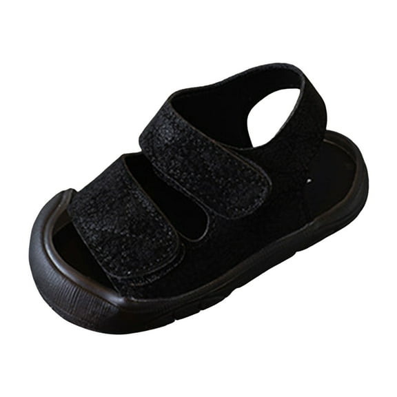 Gubotare Toddler Shoes Beach Sandal Unisex Baby Toddler Unisex Sandals Toddler Boys Summer First Girls for Summer Baby Shoes Sandals Walk Toddler Baby Girls Sandals Size 5 (Black,Toddler 5)