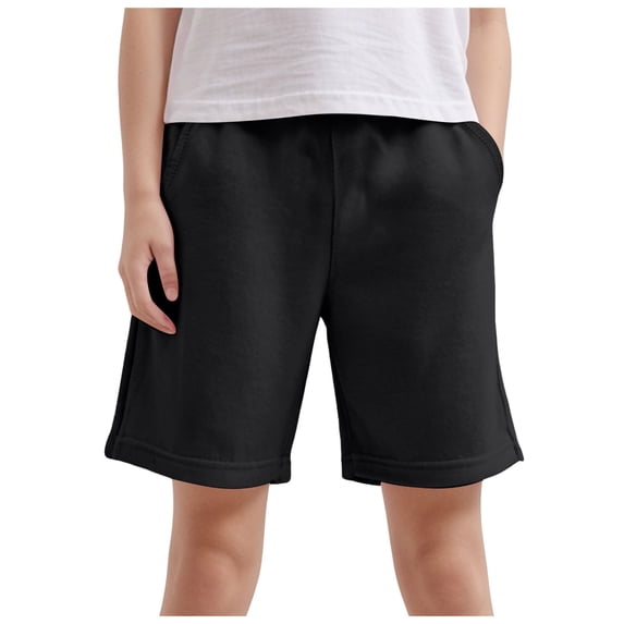 Gubotare Toddler Shorts Boys Athletic Toddler Boy Active Shorts Athletic Performance Basketball Soccer Shorts for Kids (Black,Size 13-14 Years)
