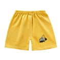 thumbnail image 1 of Gubotare Toddler Shorts Boys Baby Boy Summer Shorts Toddler Shorts Boys Solid Color Soft Sweat Shorts with Drawstring (Yellow,Size 9-18 Months), 1 of 4