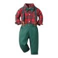 thumbnail image 1 of Gubotare Toddler Suit for Boys Boys Formal Suit Vest Kids Button Adjustable Back Strap Toddler Vests 13-14,(Watermelon Red 13-14 Years), 1 of 4