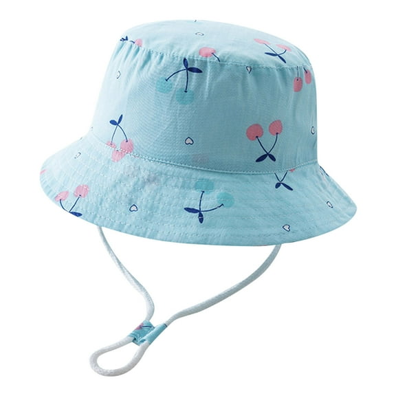 Gubotare Toddler Sun Hat Adjustable Kids Sun hat for Girls Boys Outdoor Breathable Sun Protection UPF 50 Cap Wide Brim Summer Beach Bucket Hat (Blue,Size 3-5 Years)