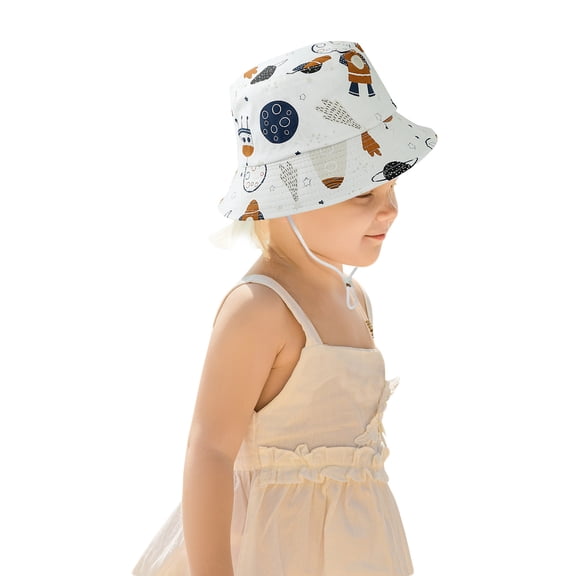 Gubotare Toddler Sun Hat with Neck Flap Kids Sun Hats UPF 50 Sun Protection Hat for Kids with Neck Flap Adjustable Large Brim Beach Fishing Hat (F,Size 4-8 Years)