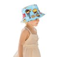 thumbnail image 1 of Gubotare Toddler Sun Hat with Neck Flap Kids Summer Roll Up Sun Hat Wide Brim Teens Beach Hat Cap Sun Hats with Bow for Girls (C,Size 4-8 Years), 1 of 5