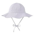 thumbnail image 1 of Gubotare Toddler Sun Hat with Neck Flap Kids Sun Hat Girls Wide Brim Summer UV Protection Beach Cap with Ponytail Hole (Purple,Size 4-6 Years), 1 of 4