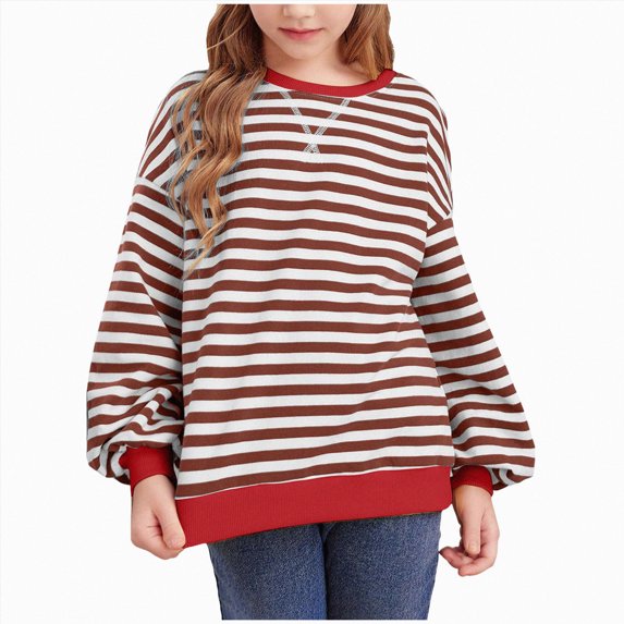 Gubotare Toddler Sweatshirt Girls Toddler Baby Boy Girl Crewneck Sweatshirt Shirt Trend Clothes 3T 4T (Red,3-4 Years)