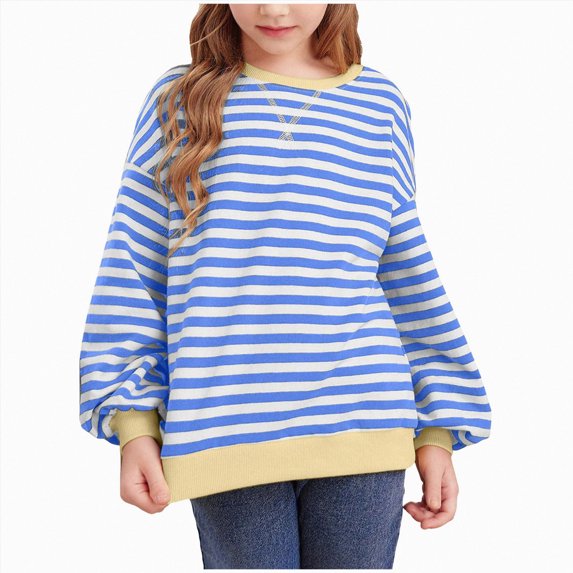 Gubotare Toddler Sweatshirt Plain Baby Sweat Shirt Long Sleeve for Boys Girls 3T 4T (Light Blue,3-4 Years)
