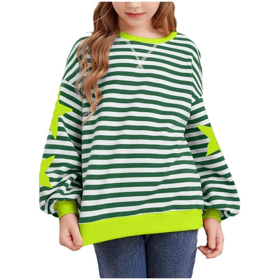 Gubotare Toddler Sweatshirt Plain Comfy Crew Sweatshirt for Toddler Baby Boys Girls Size 3T 4T (Light Green,3-4 Years)